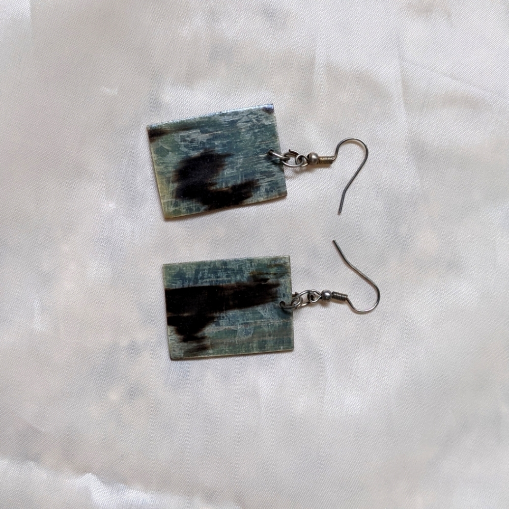 Eco wooden earrings